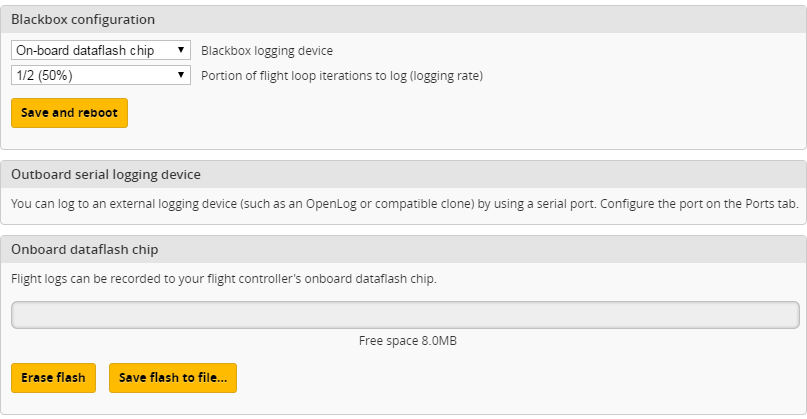 Betaflight Configurator - Blackbox